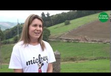 Rosi González Fernández, ganadera de Yerbo (Tineo)