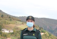 La Guardia Civil Elena Menéndez, Mujer Rural 2021 de Cangas del Narcea